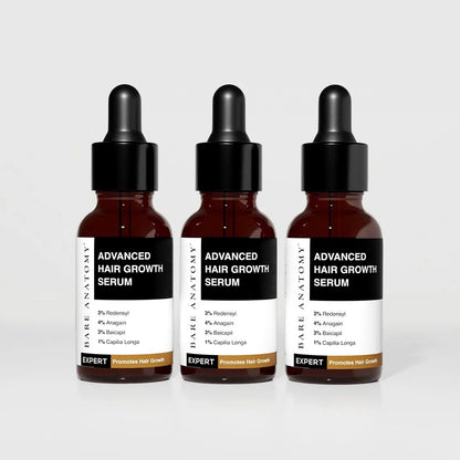 Bare Anatomy Advanced Hair Growth Serum | 3% Redensyl + 4% Anagain + 3% Baicapil + 1% Capilia Longa, Rosemary, Biotin & Rice Extract | Hair growth & Hair fall control serum for Women & Men